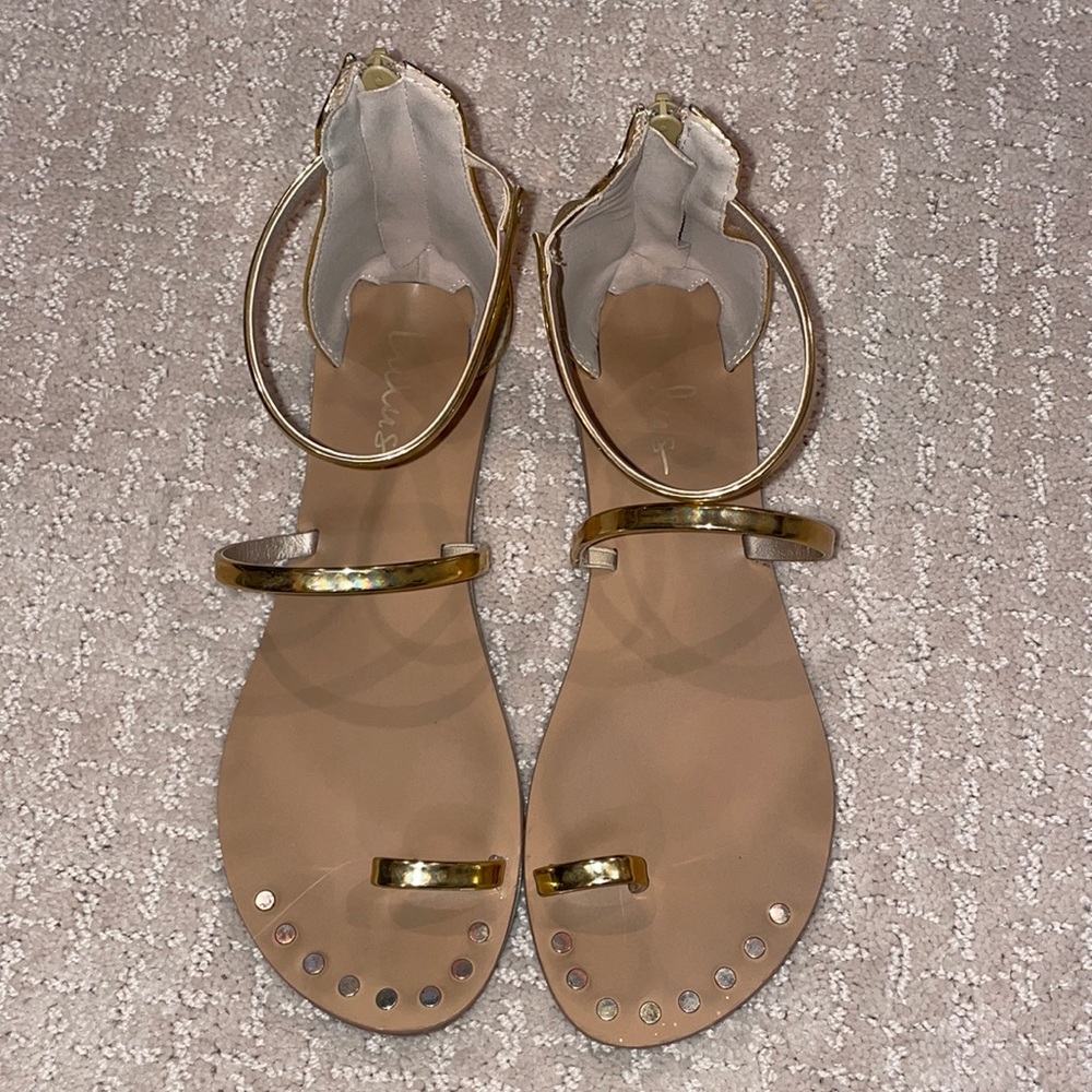Gold sandals